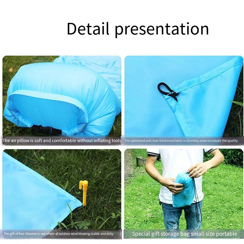 Водонепроницаемая воздушная подушка, коврик для пикника на открытом воздухе с подушкой, портативная увлажняющая подушка с напольным ковриком, пляжная трава