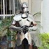Cosplay Gothic Half Armor Suit Medieval Knight Chest Gauntlets Halloween And Festival Costume