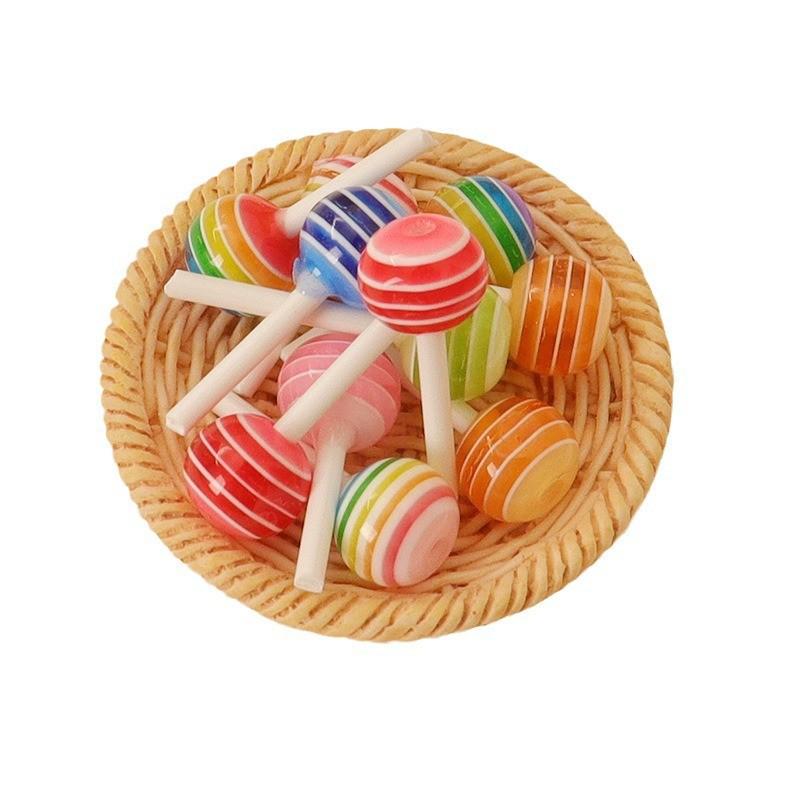 Миниатюрные кукольные домики Цветные конфетные леденцы Украшения