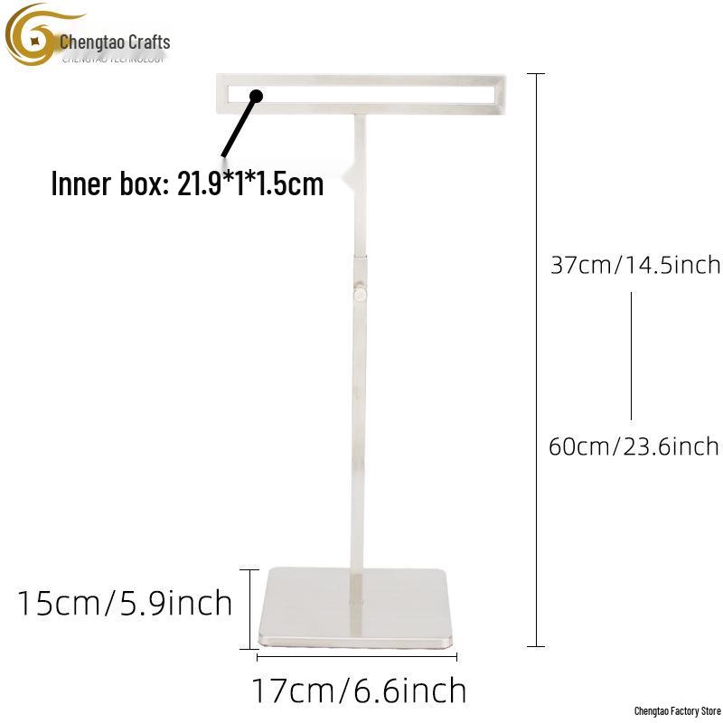 Т-образная подставка из нержавеющей стали для демонстрации сумок и шарфов