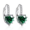 Серьги из стерлингового серебра 925 пробы, модные, легкая роскошь, разноцветные, в форме сердца, с цирконами, подарок на день рождения, годовщину