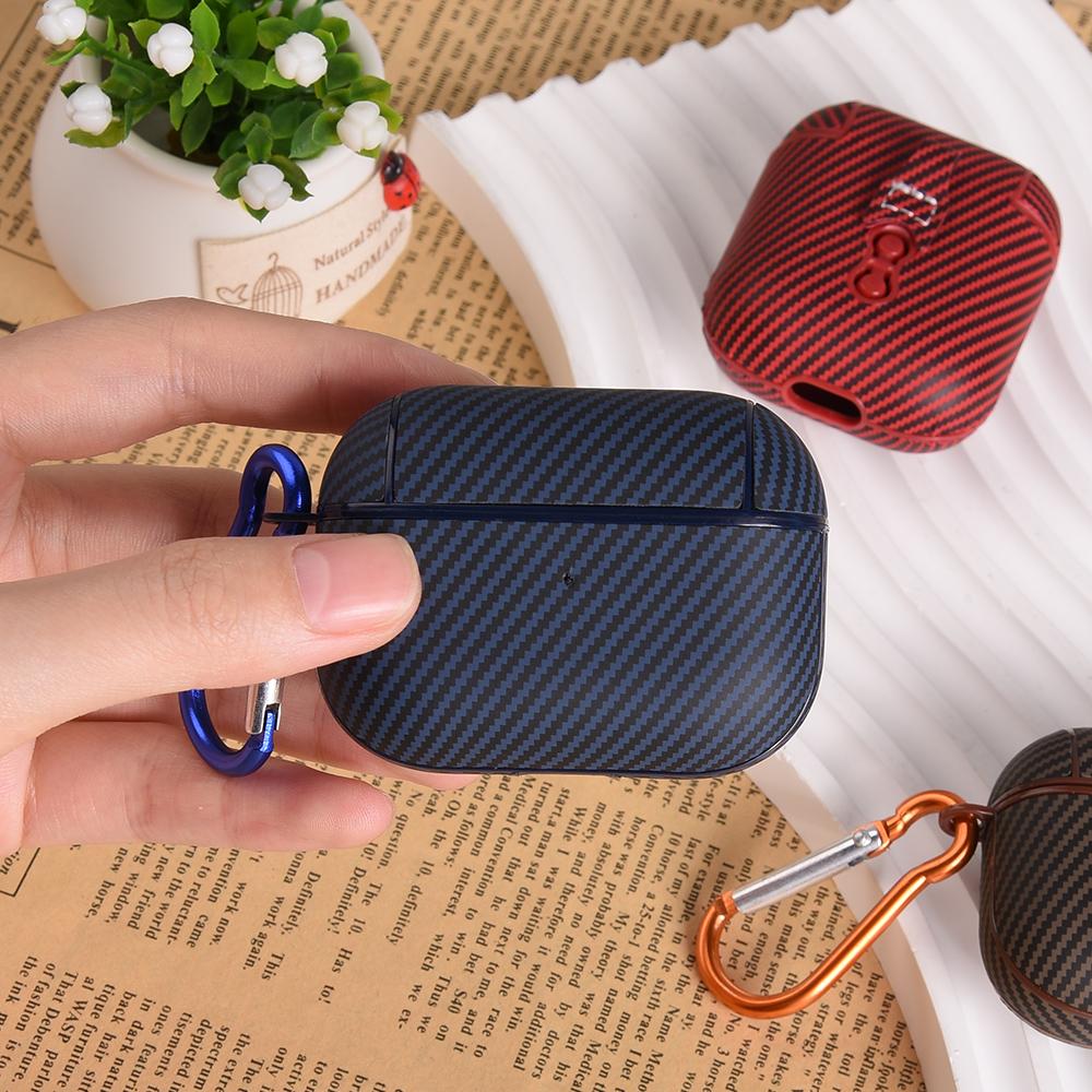 Чехол из настоящего углеродного волокна для наушников AirPods 4 Чехол-крышка из углеродного волокна для беспроводных наушников AirPods 3 2 1 Pro2 Чехол из углеродного волокна