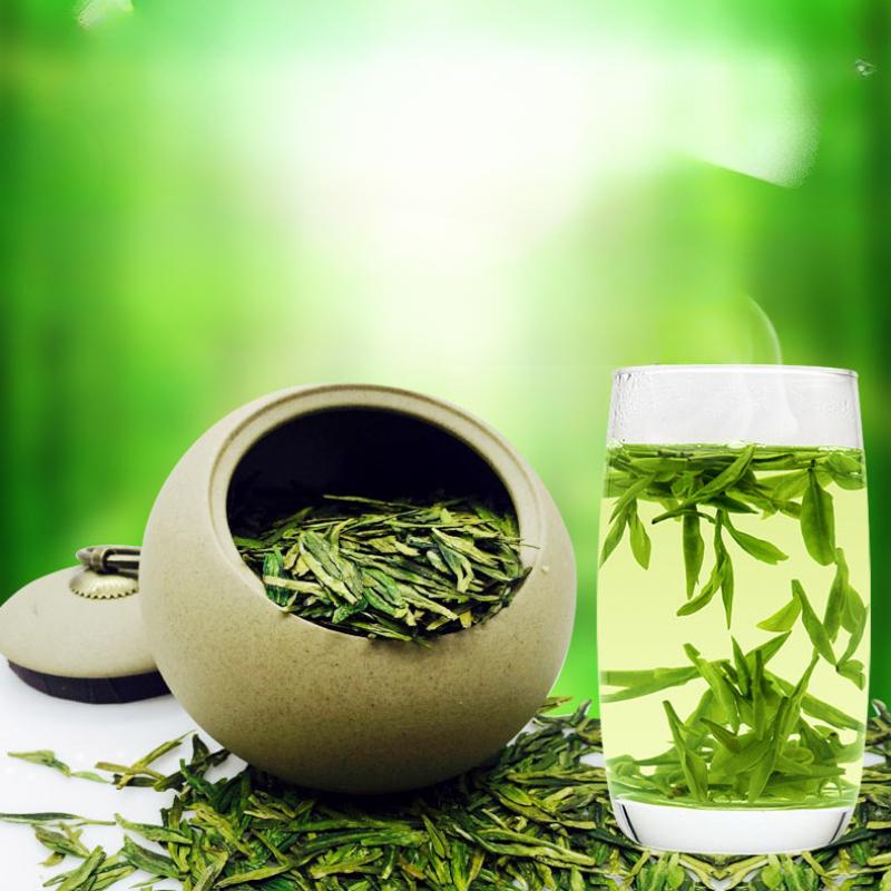 Китайский чай премиум-класса Dafo Long Jing Dragon Well Зеленый чай Лунцзин 250г банка