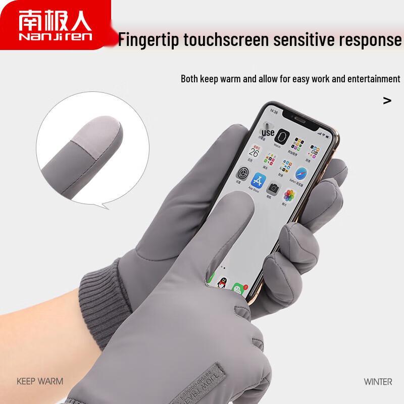 Мужские зимние велосипедные перчатки Nanjiren с сенсорным экраном