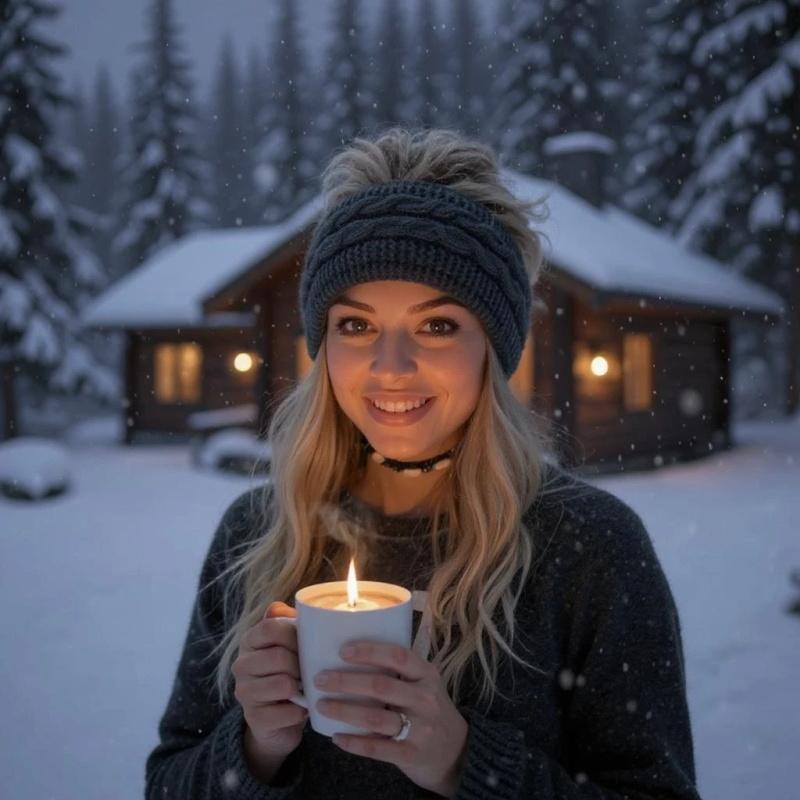 Женская теплая ребристая толстая флисовая зимняя повязка на голову, шарф, грелка для ушей