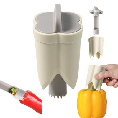 2-в-1 инструмент для удаления сердцевины перца халапеньо, большой, маленький, размеры сердцевины удобные