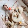 Плюшевая подушка «Малыш-жираф»: Успокаивающая игрушка и кукла для младенца из мягкого хлопка