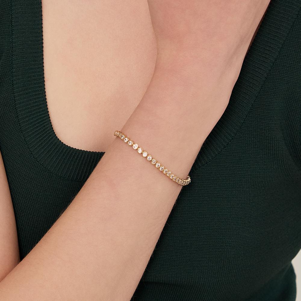Lunne Silver 925 Full Bezel Tennis Bracelet #Lsb26