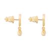 Dior Gemstone Decorated Metal Earrings Women earrings Gold E3365WOMCYD03S
