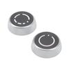 2Pcs Volume Control Knob Left and Right Rotation Button Rotatable Adjust Knob for Panamera Cayenne 911