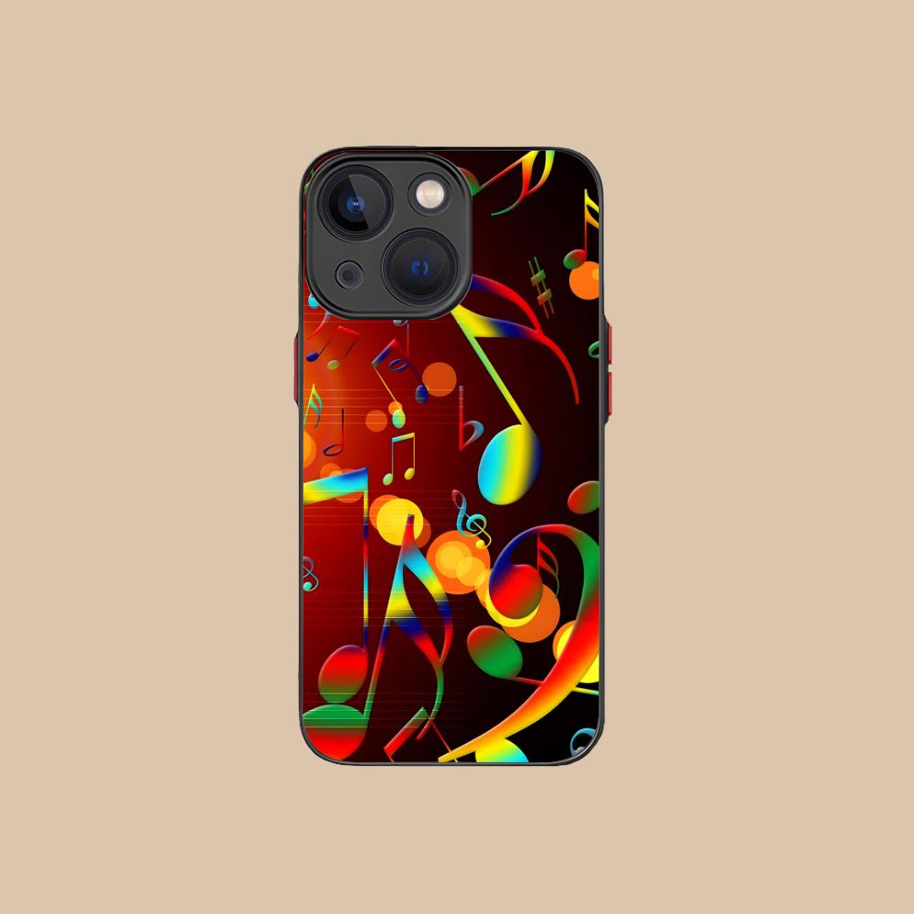 Чехол для мобильного телефона с нотным станом для iPhone 17 16 15 14 13 12 11 X XR XS 8 7 Air Pro Max Plus Mini Цветной силиконовый чехол