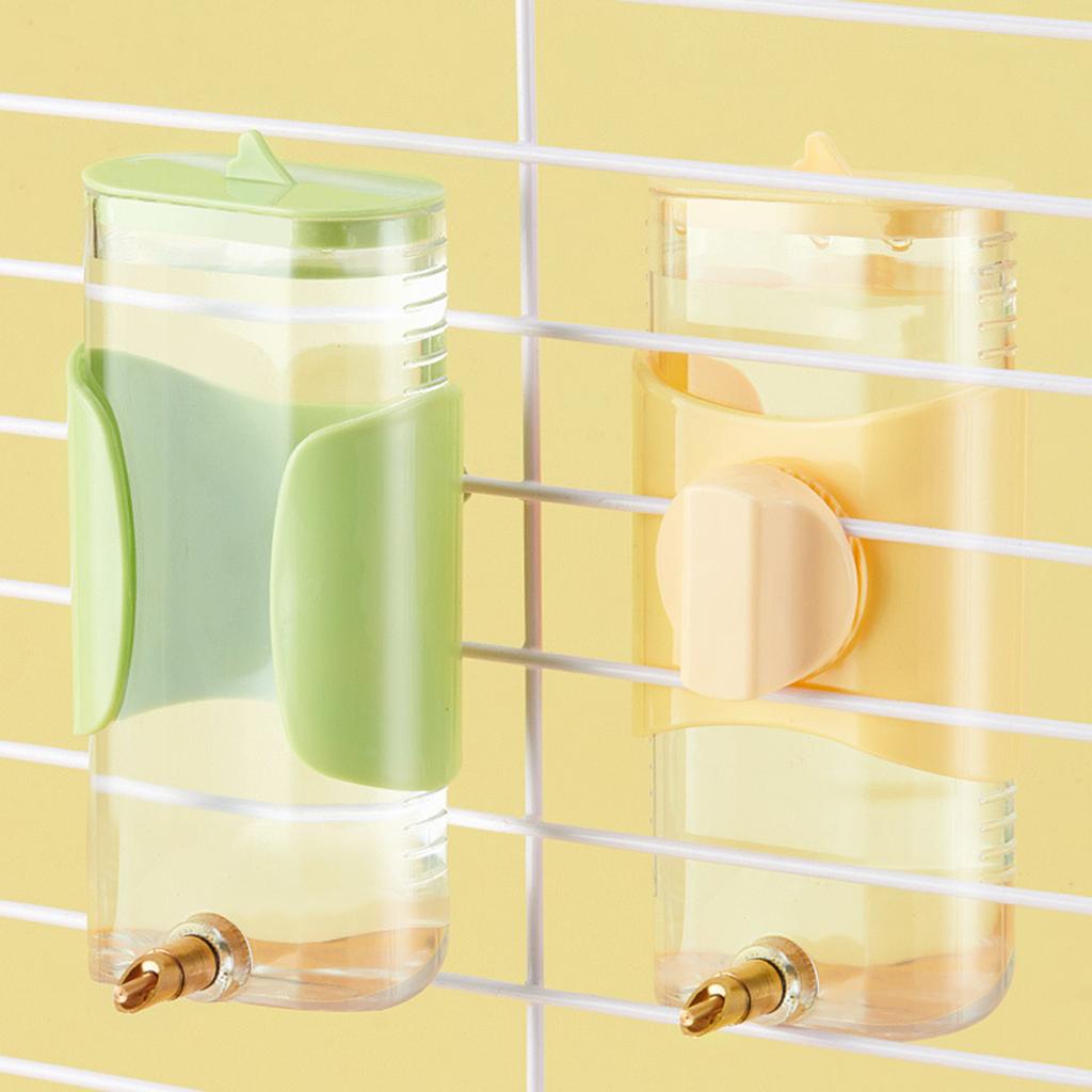 Plastic Parrot Pin Type Water Bottle Dispenser Feeder Hangings Pet Guinea Pigs Squirrels Rabbit Drinking Pipe Fountain