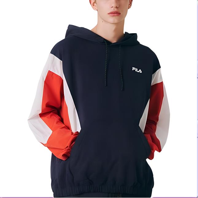 FILA Sweatshirts Men's Black Hooded Moderate Other FS2POE3114X-INA