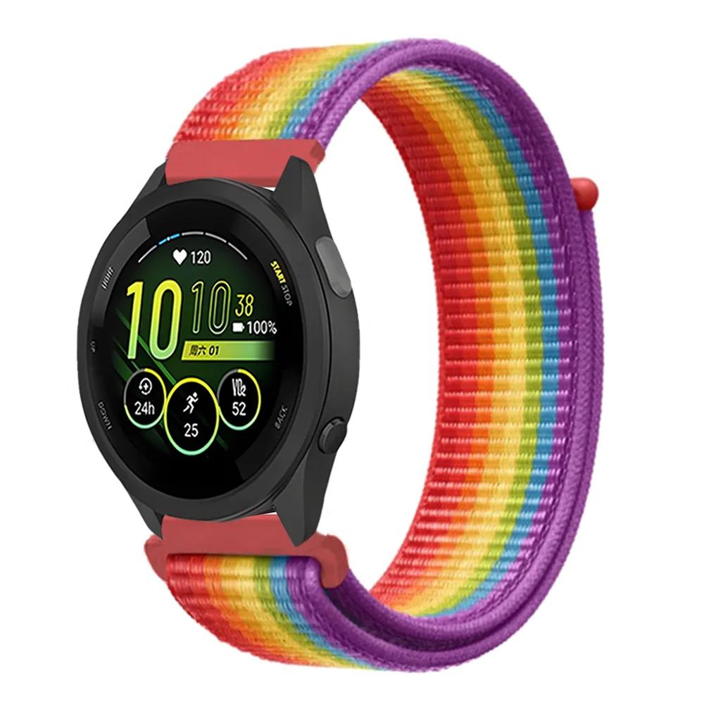 Плетеный нейлоновый ремешок-петля 20 мм 22 мм для Garmin Forerunner 165 55 965 265 255 955 Venu 3 Браслет Garmin Active/Vivoactive 5