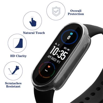Защитное стекло для экранаСовместимый mi band 3 4 5 6 для ремешка для чехла Для Mi band для умных часов Miband Полная защита