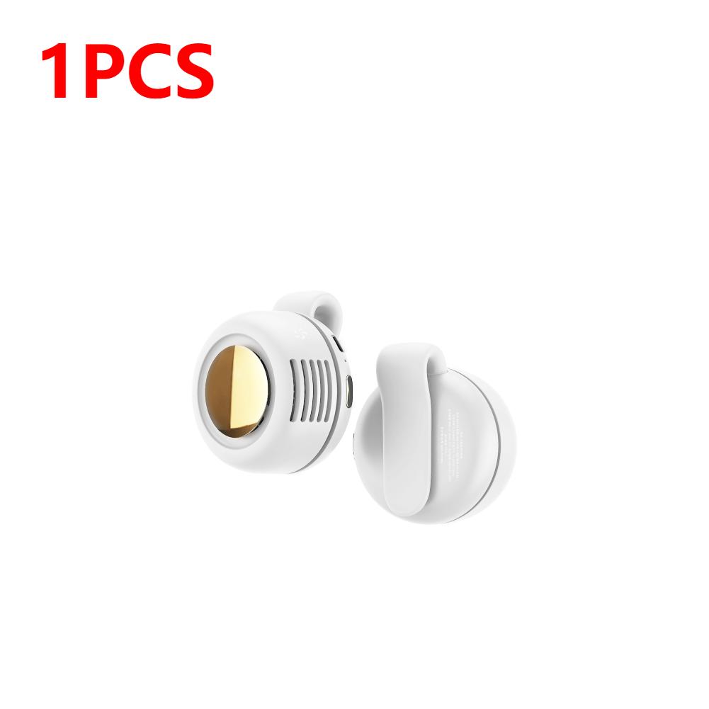 1/2 шт. Мини-вентилятор с клипсой 3 скорости ветра Портативные вентиляторы с клипсой на пояс Безлопастной персональный вентилятор для тела 900 мАч Беспроводные электрические циркуляторы воздуха