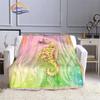 Marine Animal Sea Horse Blankets Super Soft Hippocampus Flannel Blanket Warm Lightweight Kids Bedding Sofa Chairs All Seasons