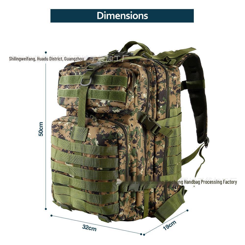 Тактический многофункциональный камуфляжный рюкзак с двумя плечами для велоспорта, путешествий и спорта