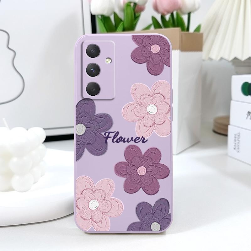 Пестрые Цветы Чехол для Телефона Для Samsung Galaxy A56 A36 A26 A16 A06 A55 A35 A25 A15 A05 A05S A54 A34 A24 A14 A04 A04S A04E 4G 5G C