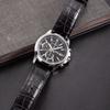 Casio Часы Мужские Черные MTH-5001L-1APR Дизайн с Тремя Циферблатами Водонепроницаемые Стрелки Простой Кварцевый Механизм Кожаный Ремешок