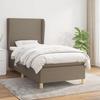 3128329 vidaXL Divan Bed with Mattress Taupe 90x190 Cm Fabric