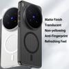 Для Vivo X300 Ultra Чехол Жесткий ПК Матовый Прозрачный Магнитный Защита от падений Противоскользящий Защита от отпечатков пальцев Защитная задняя крышка