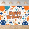 Festival pet birthday parties colorful balloons and paw prints pet celebration activities pet party decorations