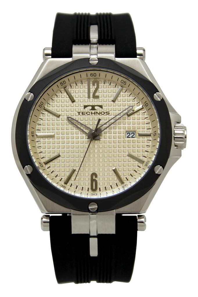 TECHNOS T8B66TI Water Resistant To 10 Black Men's Watch, Date, ATM,