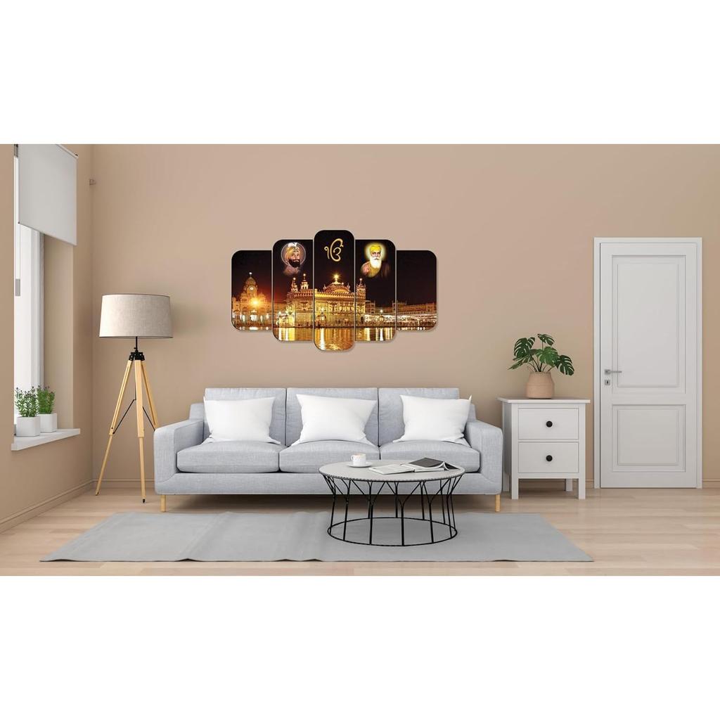 Casa Rica sikh guru golden temple painting photo frame wall hanging home decor