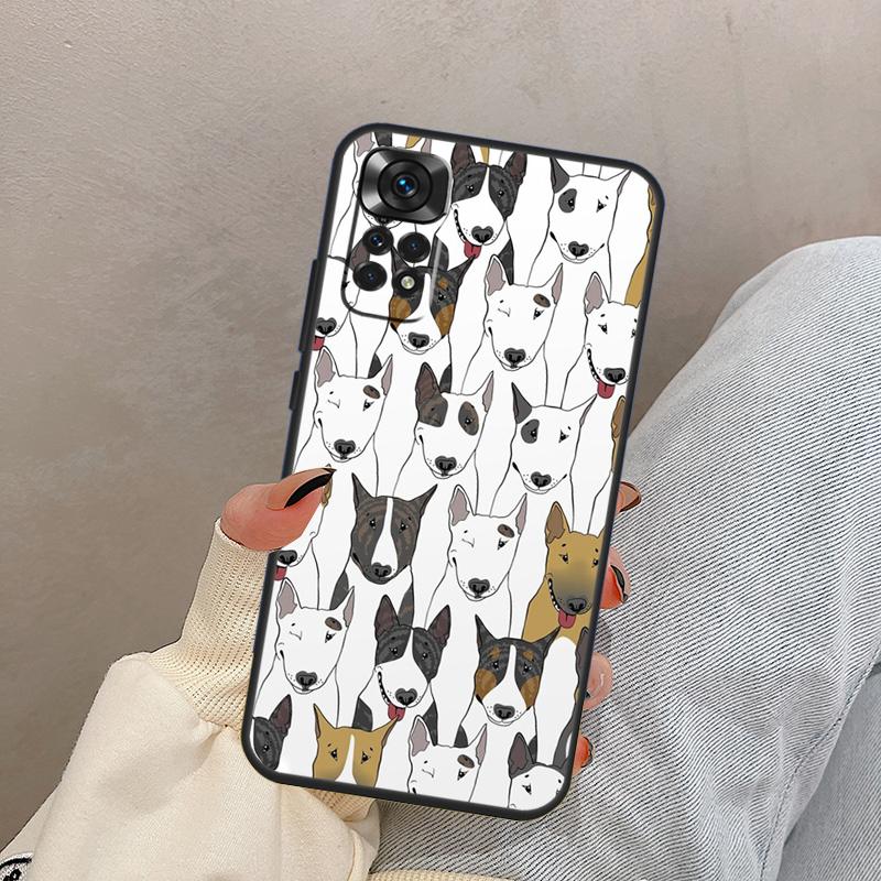 Собака Английский Бультерьер Для Xiaomi Redmi Note 13 10 12 11 14 15 Pro Plus Чехол Обложка Для Redmi 15 13C 12C 14C 10C 15C