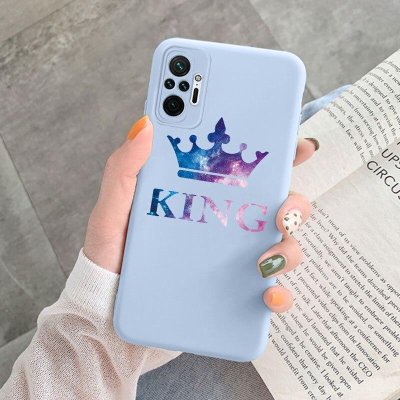 Чехол для Xiaomi Redmi Note 10 Pro, милое сердце, цветок, красивая планета, королева, король, силиконовая мягкая задняя крышка для Redmi Note10 10S 10Pro, чехлы 4G 5G