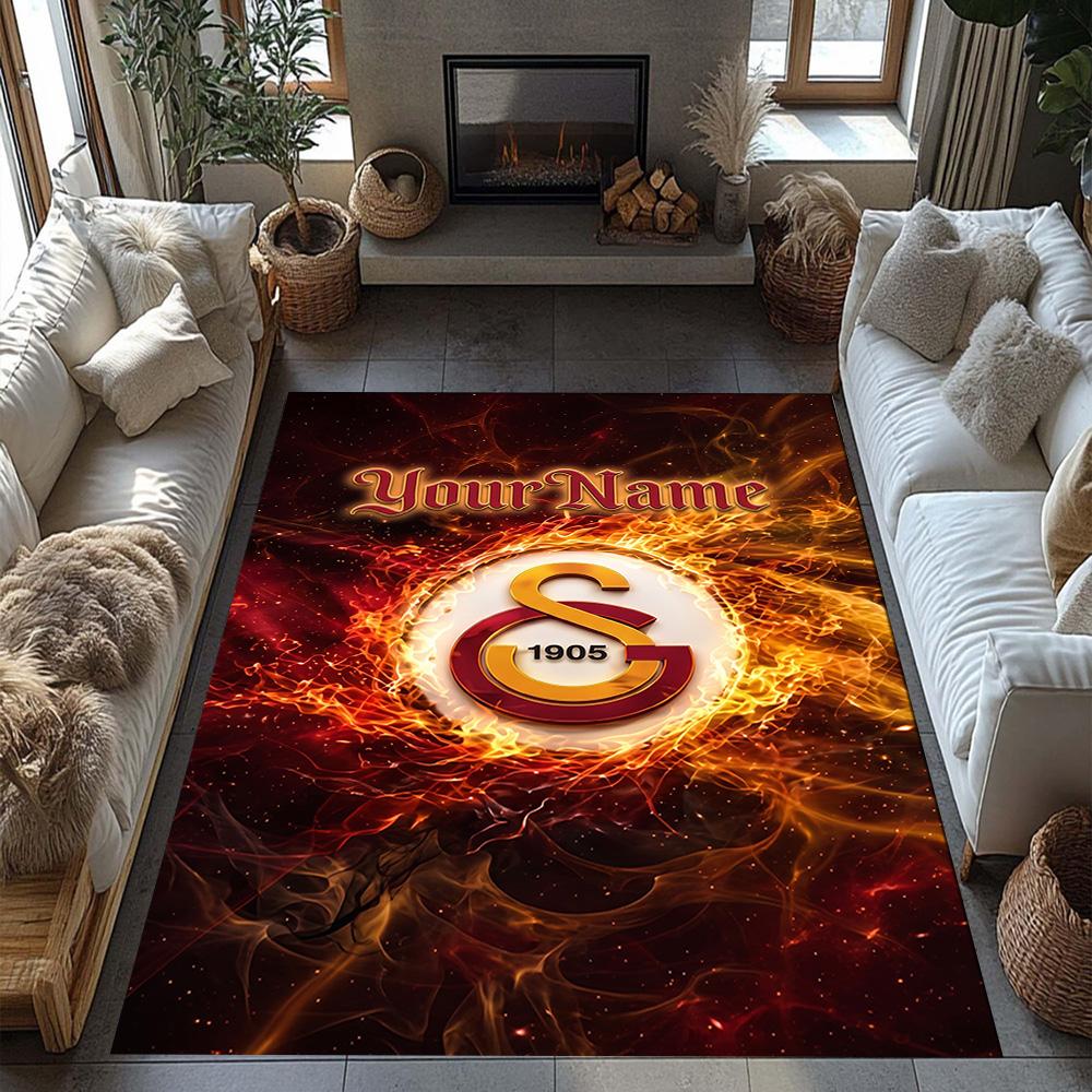 Galatasaray Customize Your Name Floor Mat Perfect For Dormitory Balcony Bedrooms Entryway Antislip Rug Office Home Decor