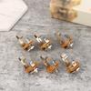 5Pcs Electric Guitar Input Jack For Electric Guitar Bass Guitar 1/4"" (6.35Mm) 6.5Mm Mono Jack Socket Nut & Washer