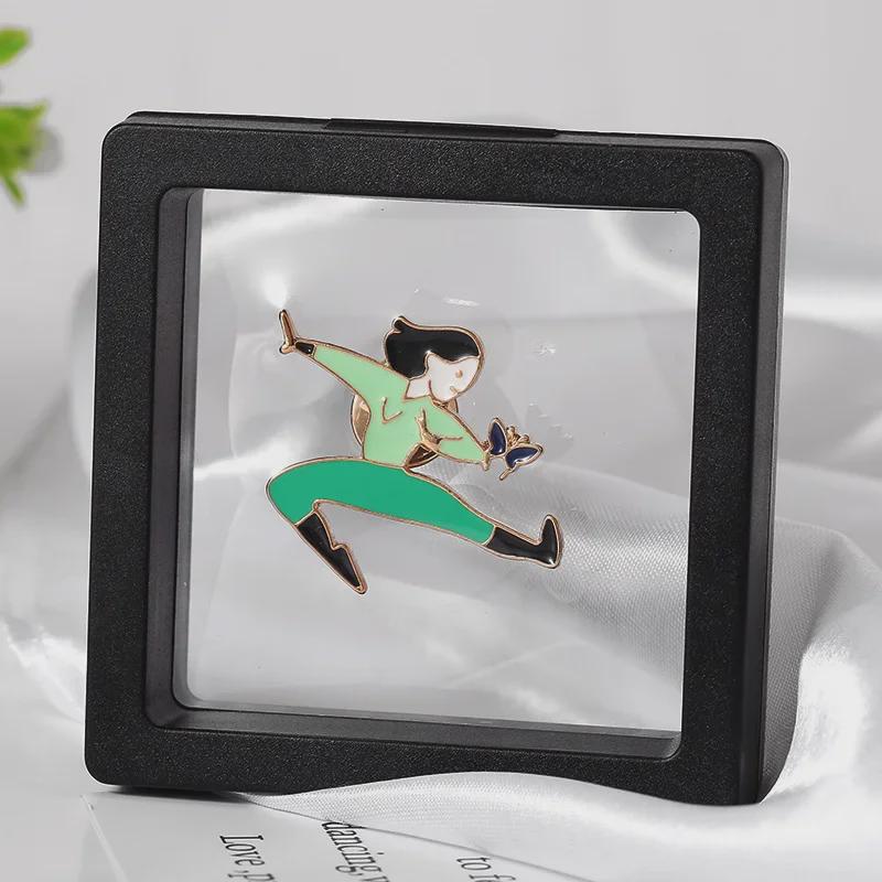 Брошь из сплава «Кунг-фу»: Модная подвеска-персонаж с капельной краской для сумок