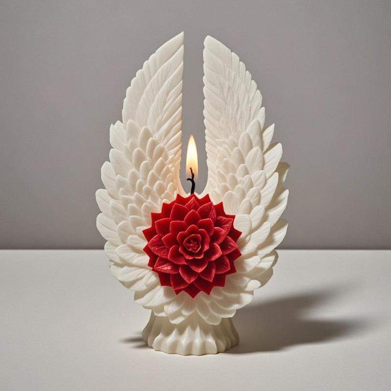 Цветы Крыло Ручная Форма для Свечей DIY Ароматическая Гипсовая Смоляная Фигурка Силиконовые Формы Материалы для Изготовления Свечей из Соевого Воска