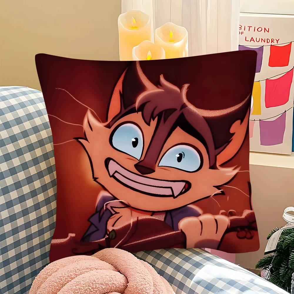 pc Lackadaisy Anime Pillow Case Fashion Square Pillowcase Bedroom Sofa Room Ins Decoration Leisure