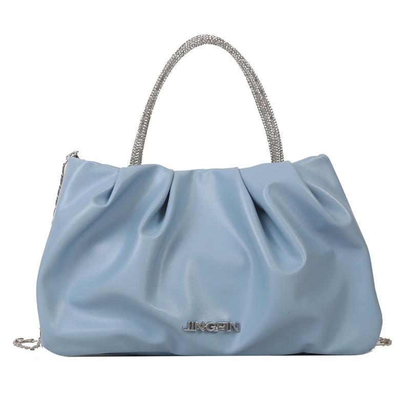 Простая трендовая сумка через плечо 2024 года, летняя новая мода, простая сумка-мессенджер, нишевая цепочка, маленькая квадратная сумка