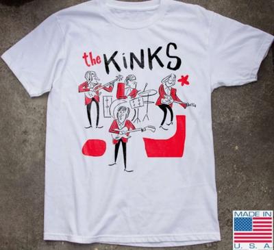 Белая футболка с английской рок-группой The Kinks