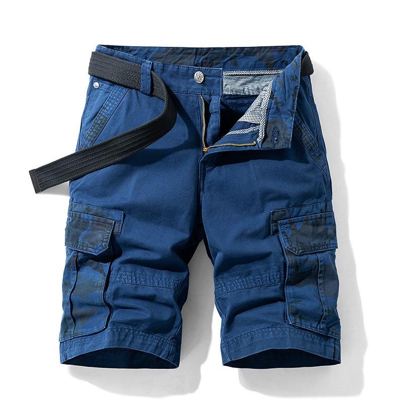 Men S Camouflage Cargo Shorts Loose Fit Summer Washed Cotton