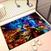 Demon Slayer Print Rug, Washable Floor Carpet, For Entryway Dorm Laundry Room Office Study, Home Decor Birthday Christmas Gift
