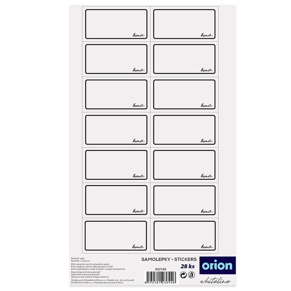 Self-adhesive labels for WHITELINE jars 28 pcs.