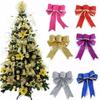 Vibrant Christmas Bow Decoration Ornament for Dressing Up Your Tree Pack of 5