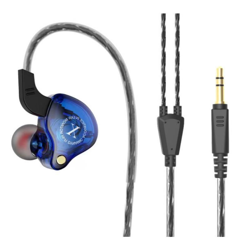 Original X2 Dynamic Wired Earphones HIFI Heavy Bass Earbuds In Ear Gaming Headphones Monitor Sport Noise Cancelling Headset Mic