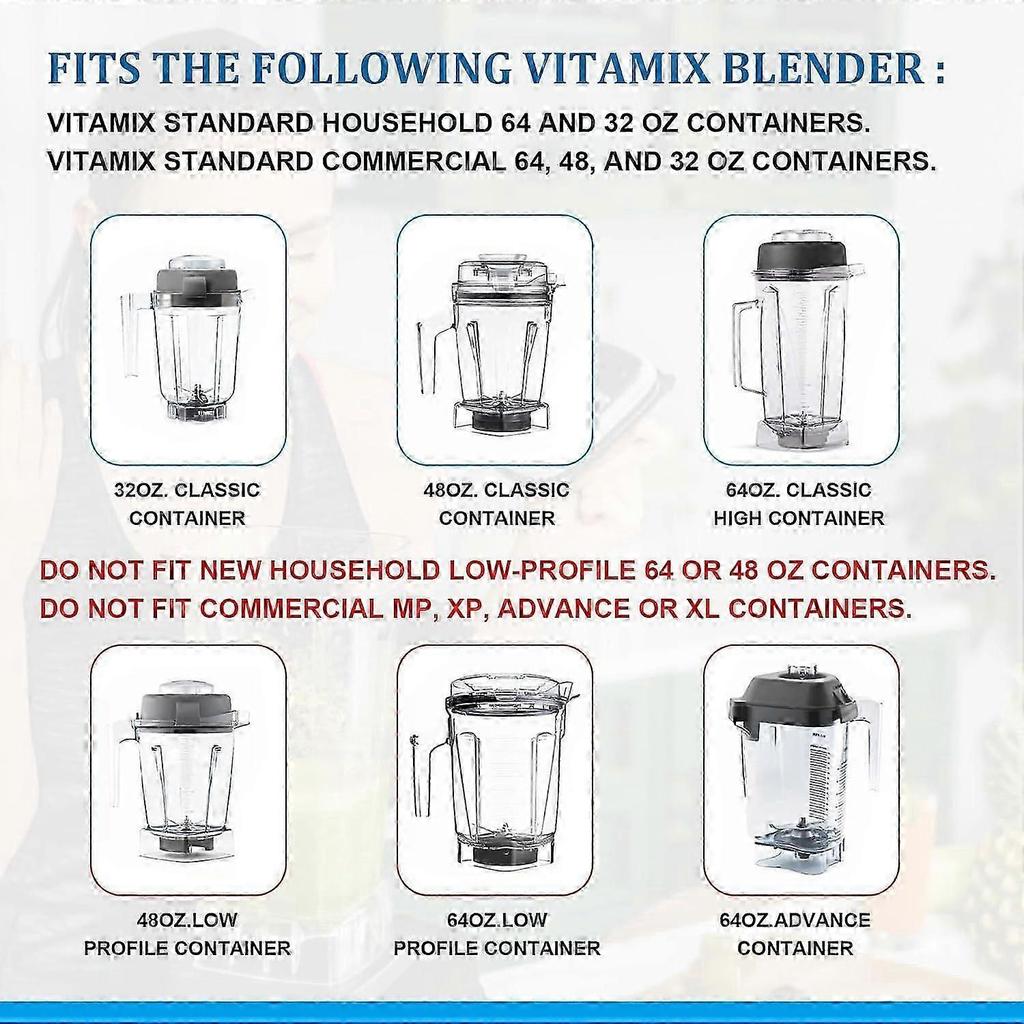 Wet blender blade replacement part for Vitamix 5200 Series Blender Mixer 64oz containers