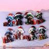 Cartoon Dog Christmas Ornament Acrylic Christmas Decoration Dog Christmas Tree Pendant Kids Gifts