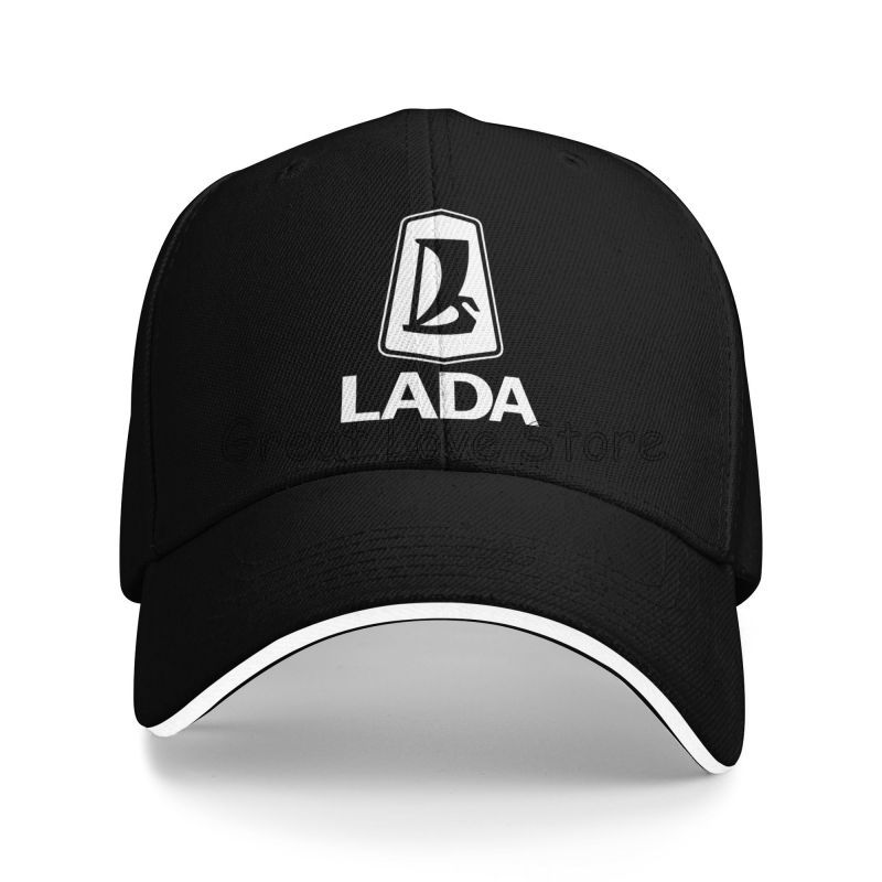 Унисекс Бейсболка для защиты от солнца с принтом логотипа Lada Папина кепка Тракер Кепки-сэндвич Регулируемая кепка Snapback Кепки для гольфа