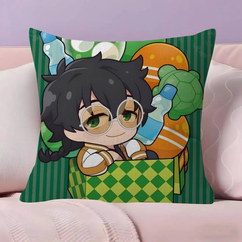 Japanese Anime Wind Breaker Pillow Cushion Cover Pillowcase Living Room Sofa Home Decor