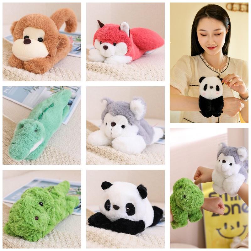 Soft And Fuzzy Panda Monkey Clap Bracelet Plush Toy Wristband For Children 78 Characters