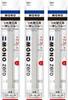 Сменный ластик для карандаша Tombow Mono Zero Round [Оригинальный продукт], набор из 3 штук, ластик, ER-KUR