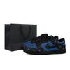 Dunk Low Кожаные Устойчивые к истиранию, Дышащие, Нескользящие Низкие Повседневные Скейтбордические Кроссовки Мужские Синие Черные IO7606-010(Команда1423-)